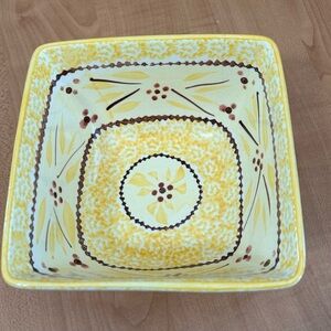 temptations bakeware presentable ovenware old world yellow Tara baking dish